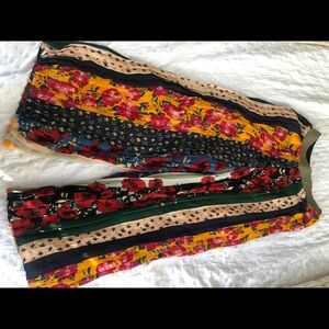 Anthropologie flowy cropped pants